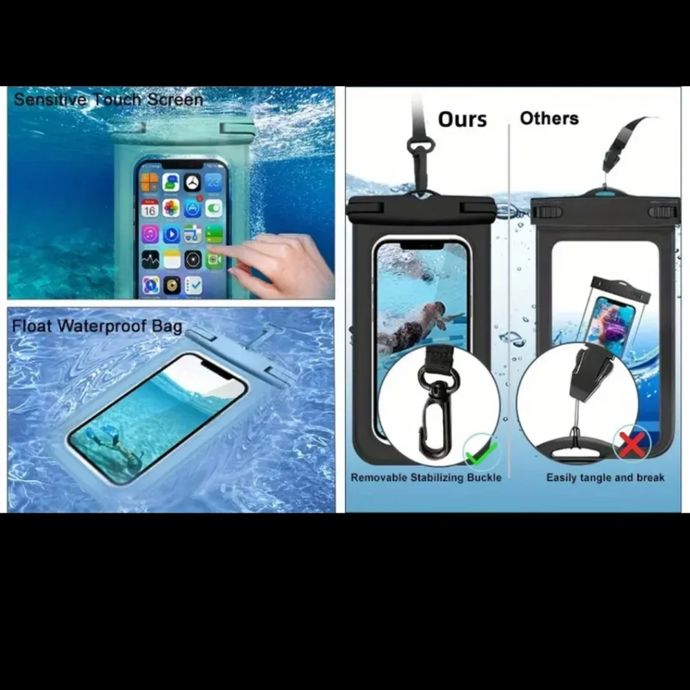 Extra-Large Waterproof Pouches - Keep Your Smartphone Dry & Protected